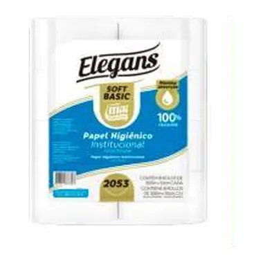 Papel Higiênico Elegans Soft 8 Rolos 300 m X 10 cm · R:2053