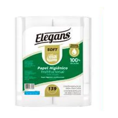 Papel Higiênico Elegans Mli Soft 8 Rolos 300 m X 10 cm · R:139