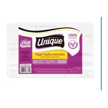 Papel Toalha Mili Basic Slim 20x19,4 1000FLS R:2020